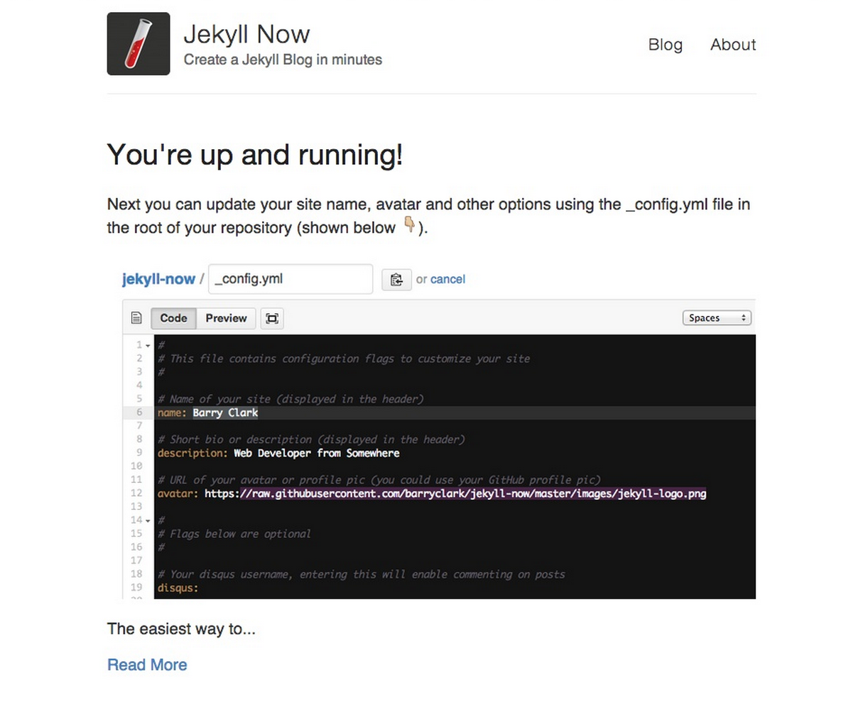 Yay, you have a blog!